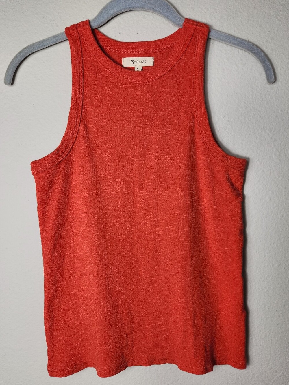 Madewell Womens |XS| Westville Tank Top in Himalayan Orange